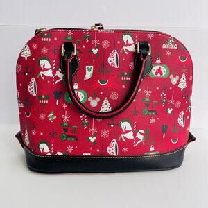 Disney Dooney & Bourke 2019 Yuletide Holiday Christmas Satchel Retired Pre-owned